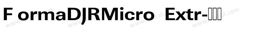 F ormaDJRMicro  Extr字体转换